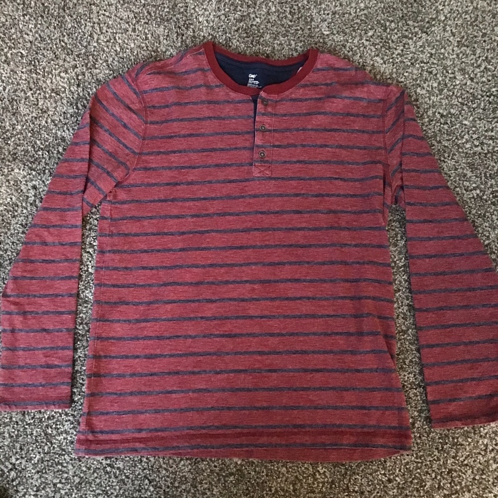 Gap Red Long Sleeve w/ Buttons (L)